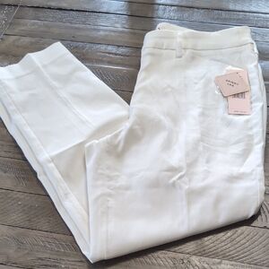 Nanette Lepore Women's Cream Straight Leg Jeans